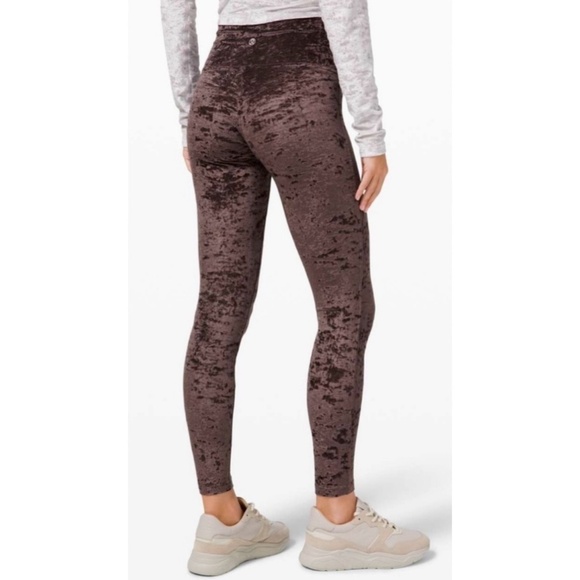 Lululemon Wunder Velvet Legging  Womens 0 Brown Athleisure Active Lounge Workout - Picture 2 of 10